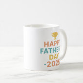 Meilleur papa jamais Trophée Mug Bonne fête des pè (Devant droit)