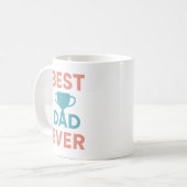 Meilleur papa Jamais Trophée Mug Fête du Père (Devant gauche)
