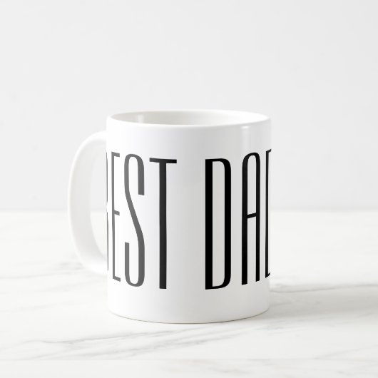 Meilleur papa Jamais une tasse à café (Devant gauche)