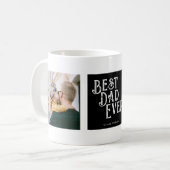 Meilleur papa Jamais Vintage Photo Café Mug (Devant gauche)