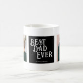 Meilleur papa Jamais Vintage Photo Café Mug (Centre)