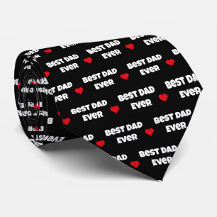 Meilleur papa Jour de la Saint Valentin Cravate
