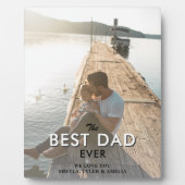 Meilleur Papa Jour Typographie moderne Plaque phot (Devant)