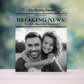 Meilleur papa journal photo personnalisée (Neutre)