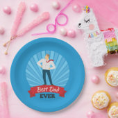 Meilleur papa Joyeux Fête des pères | Assiette en  (Fête)