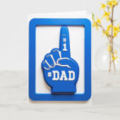 Meilleur Papa Main en Mousse Carte (Fleur jaune)