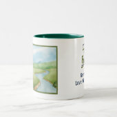 Meilleur papa ! Mug à café à deux tons (Centre)
