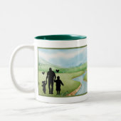 Meilleur papa ! Mug à café à deux tons (Gauche)