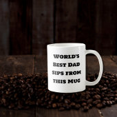 Meilleur papa Mug commémoratif du monde