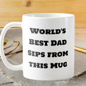 Meilleur papa Mug commémoratif du monde