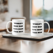 Meilleur papa Mug commémoratif du monde