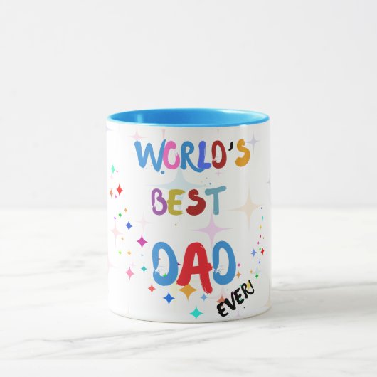 Meilleur papa Mug du monde, cadeau père, cadeau po (Centre)
