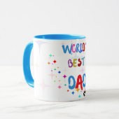 Meilleur papa Mug du monde, cadeau père, cadeau po (Devant gauche)