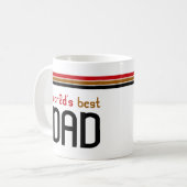 Meilleur papa Mug du monde - Jetez en arrière (Devant gauche)
