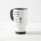 Meilleur papa Mug du monde | Mug personnalisé visa (Devant gauche)