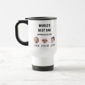 Meilleur papa Mug du monde | Mug personnalisé visa (Gauche)