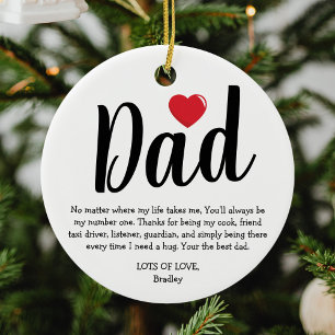 Meilleur Papa Noël Ornement en céramique