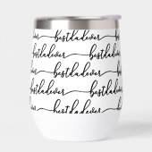Meilleur Papa Noir Écriture Typographique Blanc (Gauche)