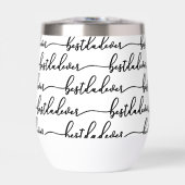 Meilleur Papa Noir Écriture Typographique Blanc (Avant)