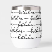 Meilleur Papa Noir Écriture Typographique Blanc (Arrière)