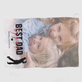 Meilleur Papa Par Fête des pères Photo Serviette d (Horizontal)