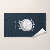 Meilleur papa par par Fête des pères année personn (Serviette à main)