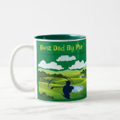 Meilleur Papa Par Par ! Mug à café à deux tons (Gauche)