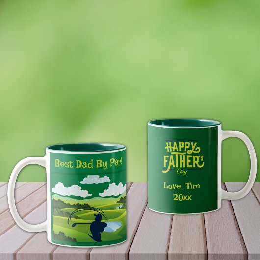 Meilleur Papa Par Par ! Mug à café à deux tons