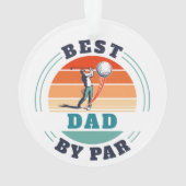 Meilleur papa par Par Retro Custom Golf Lover (dos)
