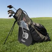 Meilleur Papa Par Pet Photo Golf Serviette (Vert)