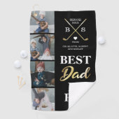Meilleur Papa Par Photo Golf Serviette (En situation)