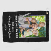 Meilleur Papa Par Photo Personnalisée Serviette de (Horizontal)