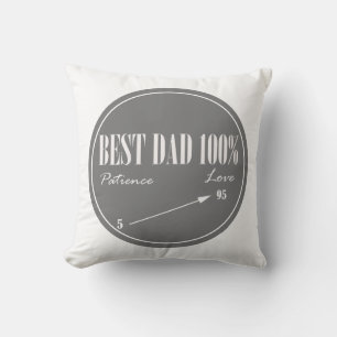 Meilleur Papa Patience Amour Flèche Coussin Jeté O