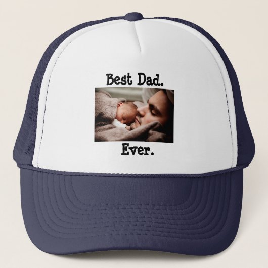 Meilleur papa personnalisé jamais, casquette de (Devant)