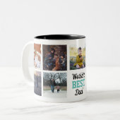 Meilleur papa Photo Mug personnalisé du monde (Devant gauche)