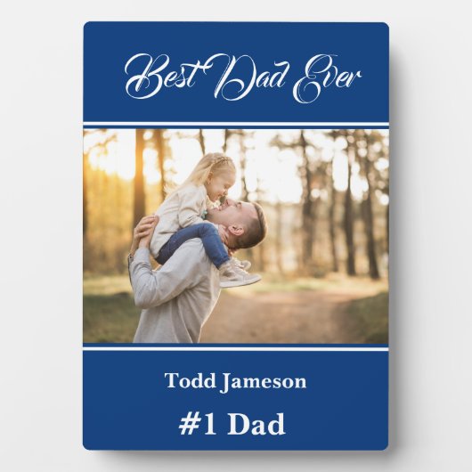 Meilleur papa Plaque (Devant)