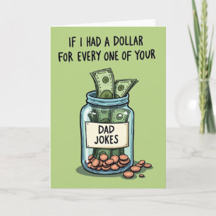 Meilleur Papa Pot à Argent Drôle de Carte