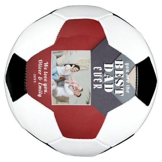 Meilleur papa Rouge Bleu (Tourné)