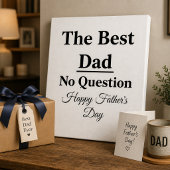Meilleur Papa Sans Question Toile Murale