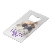 Meilleur papa Shih Tzu Pas mignon drôle photo de c (Devant Angle)