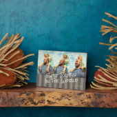 Meilleur Papaw Au Monde Plaque Photo (Côté)