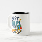 Meilleur Papi du Monde Mug Photo (Devant gauche)
