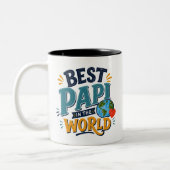 Meilleur Papi du Monde Mug Photo (Gauche)