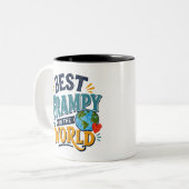 Meilleur Papi du Monde Mug Photo (Devant gauche)