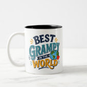 Meilleur Papi du Monde Mug Photo (Gauche)