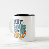 Meilleur Papi du Monde Mug Photo (Devant gauche)