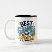 Meilleur Papi du Monde Mug Photo (Gauche)