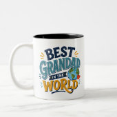 Meilleur Papy du Monde Mug Photo (Gauche)