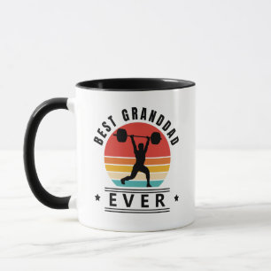 Meilleur Papy Ever Tasse de Levage de Poids au Cou