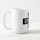 Meilleur papy jamais mug noir et blanc (Gauche)